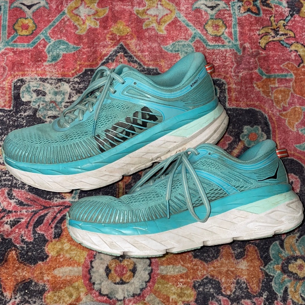 teal hokas